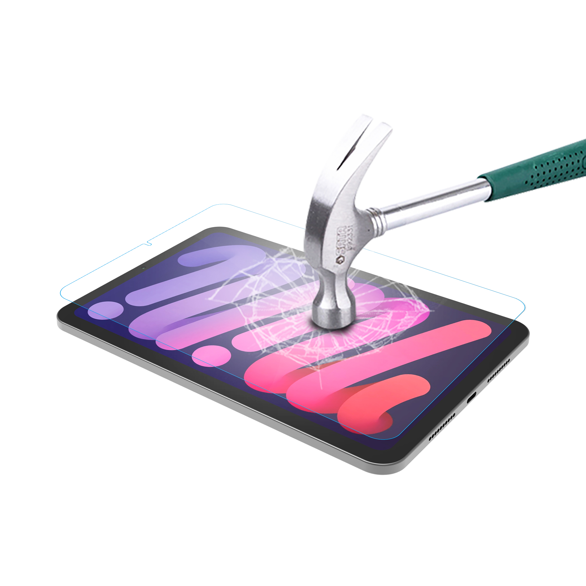 JCPal iClara Classic Glass Screen Protector for iPad mini 6 - الصورة 2