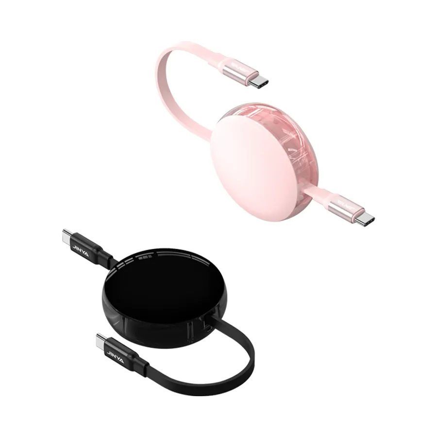 JINYA EasyLink Retractable USB-C To USB-C Cable