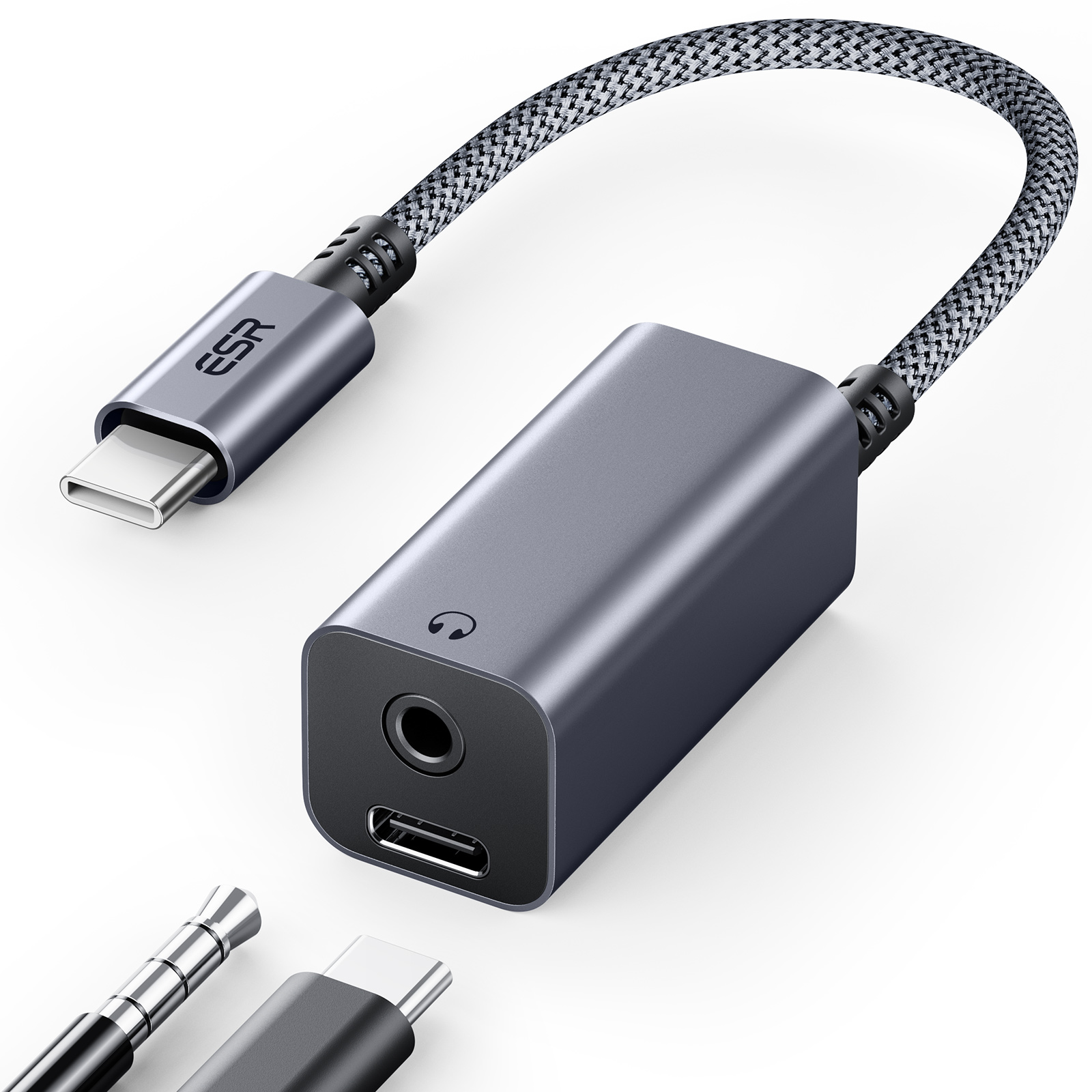 ESR 2-in-1 USB-C Headphone Adapter - Image 3