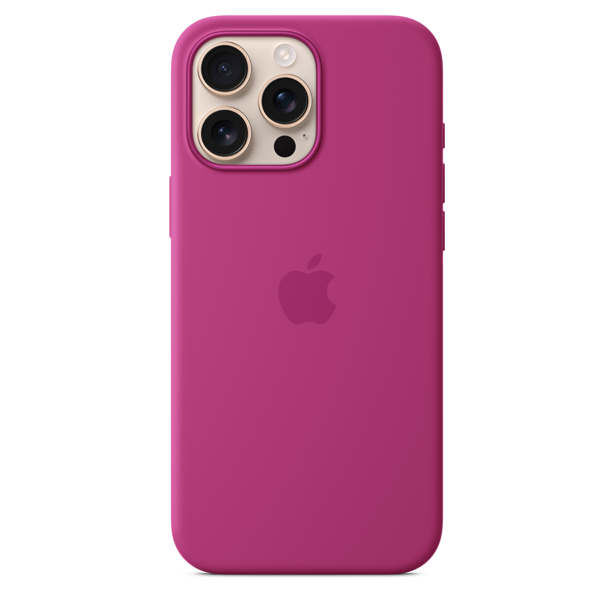 Fuchsia Silicone Case with MagSafe for iPhone 16/Plus/Pro/Pro Max