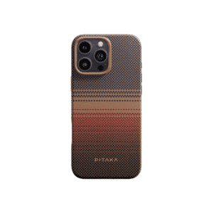 PITAKA Sunset・Moonrise Military-Grade Protective Case for iPhone 16 Pro Max – Sunset Design