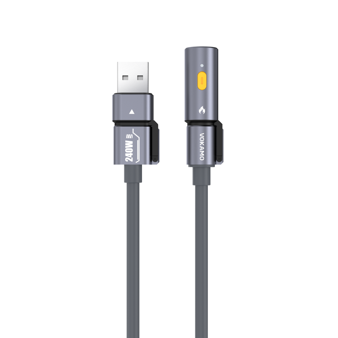 VOKAMO iMecha Series Mechanics Series 240W 4-in-1 Multi-Use Cable (lgniter Version) -
