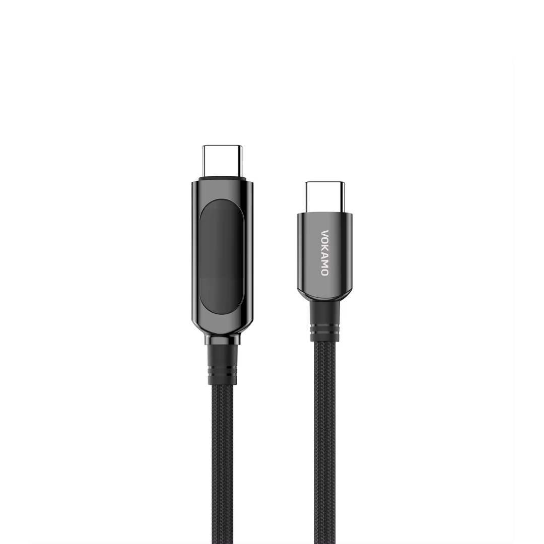 VOKAMO iScreen Series Type-C to Type-C 100W Cable 1.2M - Black -