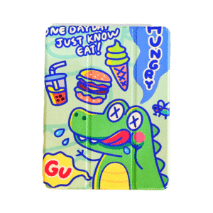 Comma Lingos Series iPad Case with Pencil Slot - Crocodile Design for iPad Air 11 (2024) / iPad Air 5/4 10.9 (2022) / iPad Pro 4/3/2 11 (2022)
