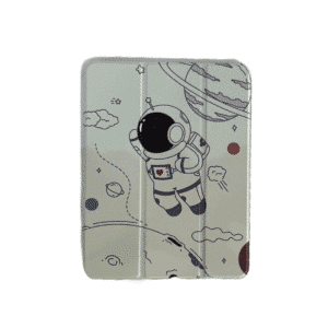 Comma Lingos Series iPad Case with Pencil Slot - spaceman Design for iPad Air 11 (2024) / iPad Air 5/4 10.9 (2022) / iPad Pro 4/3/2 11 (2022)