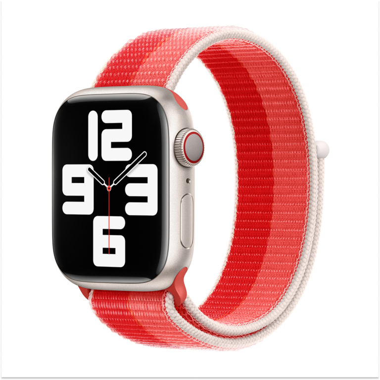DEVIA iWatch 38|40|41mm Nylon Braided Adjustable Two-Tone Watch Loop - Peony