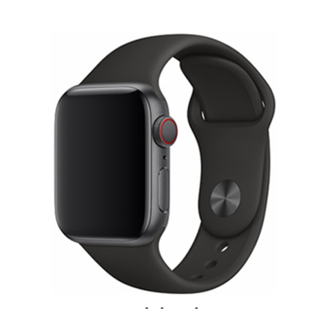 DEVIA Deluxe Series Sport Watch Band for Apple Watch – Black, Silicone