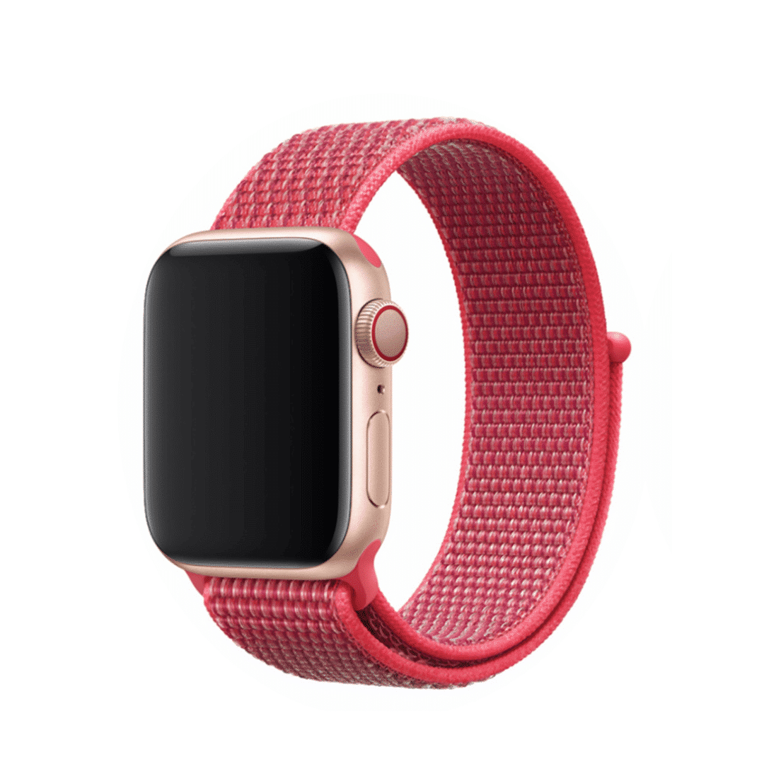 DEVIA iWatch 38|40|41mm Deluxe Series Sport3 Nylon Watch Loop – Adjustable & Lightweight - hibiscus