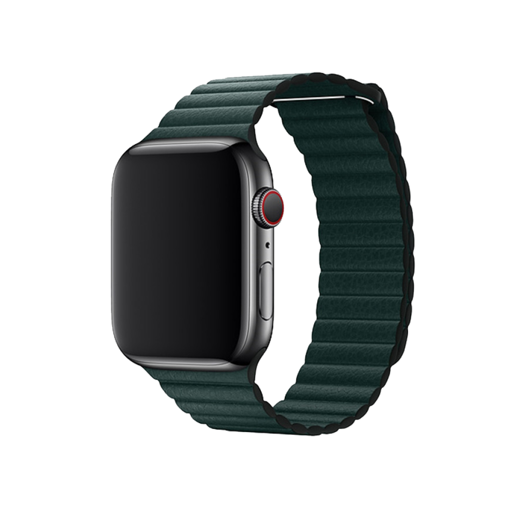 DEVIA Elegant Leather Loop Watch Band for Apple Watch – Premium Style, Comfort