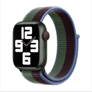 DEVIA iWatch 38|40|41mm Nylon Braided Adjustable Two-Tone Watch Loop - Eucalyptus Green