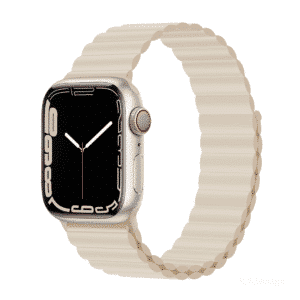 DEVIA Deluxe Series Sport3 Silicone Magnet Watch Band for Apple Watch (starlight)