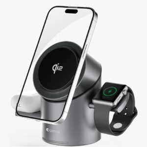 Comma Jub Series QI2 Rotating Magnetic 3 In 1 Wireless Charger