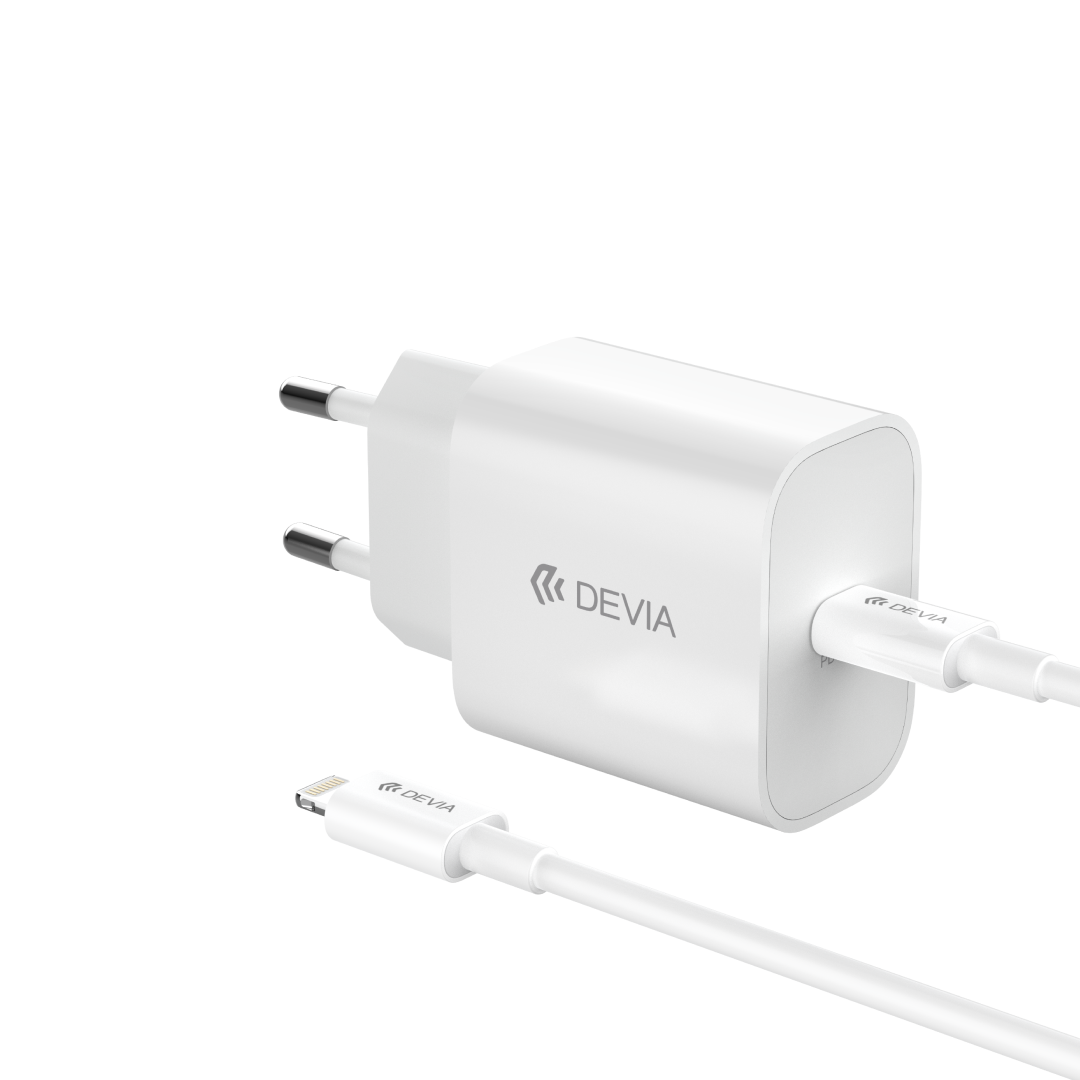 DEVIA Smart Series PD Quick Charger Set With Type-C Cable (EU ,25W)