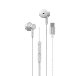 DEVIA Smart Series M2 Metal Wired Earphone(Type-C Digital) - silver