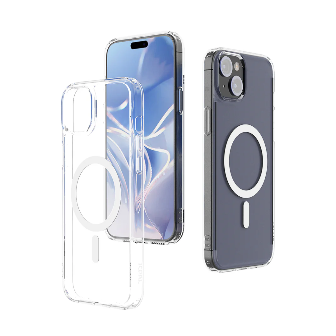 JCPAL Magsafe Case for iPhone 15/Plus/Pro/Pro Max - Clear