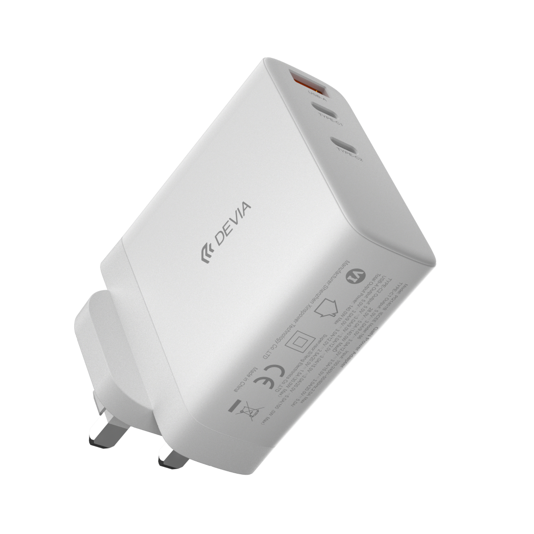 DEVIA Extreme Speed Series PD 140W 2C+A GaN Charger (UK) - وێنە 4