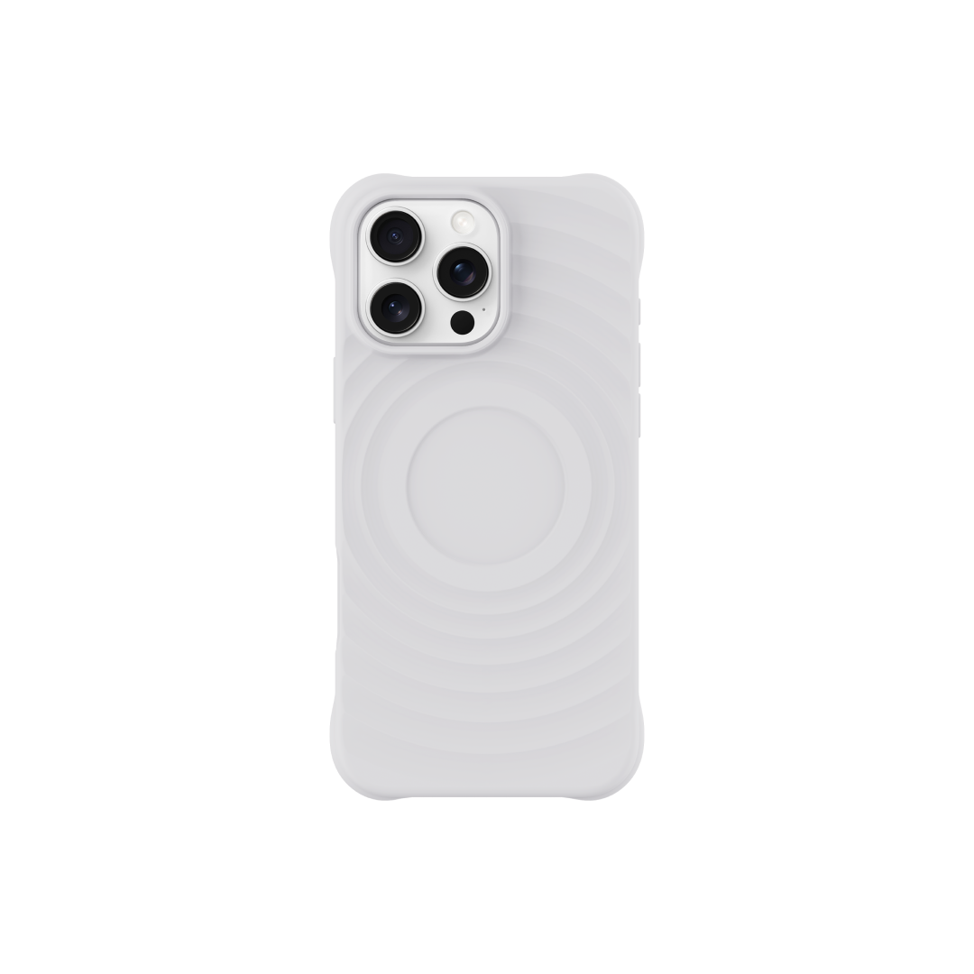 DEVIA Ripple Magnetic Shockproof Case (TPU) for iPhone16 Pro Max - white