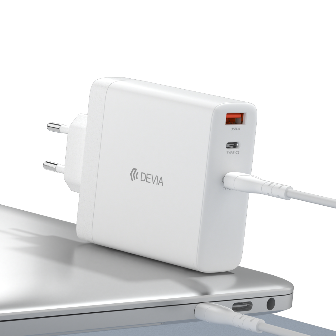 DEVIA Extreme Speed Series PD 140W 2C+A GaN Charger (EU) - وێنە 3