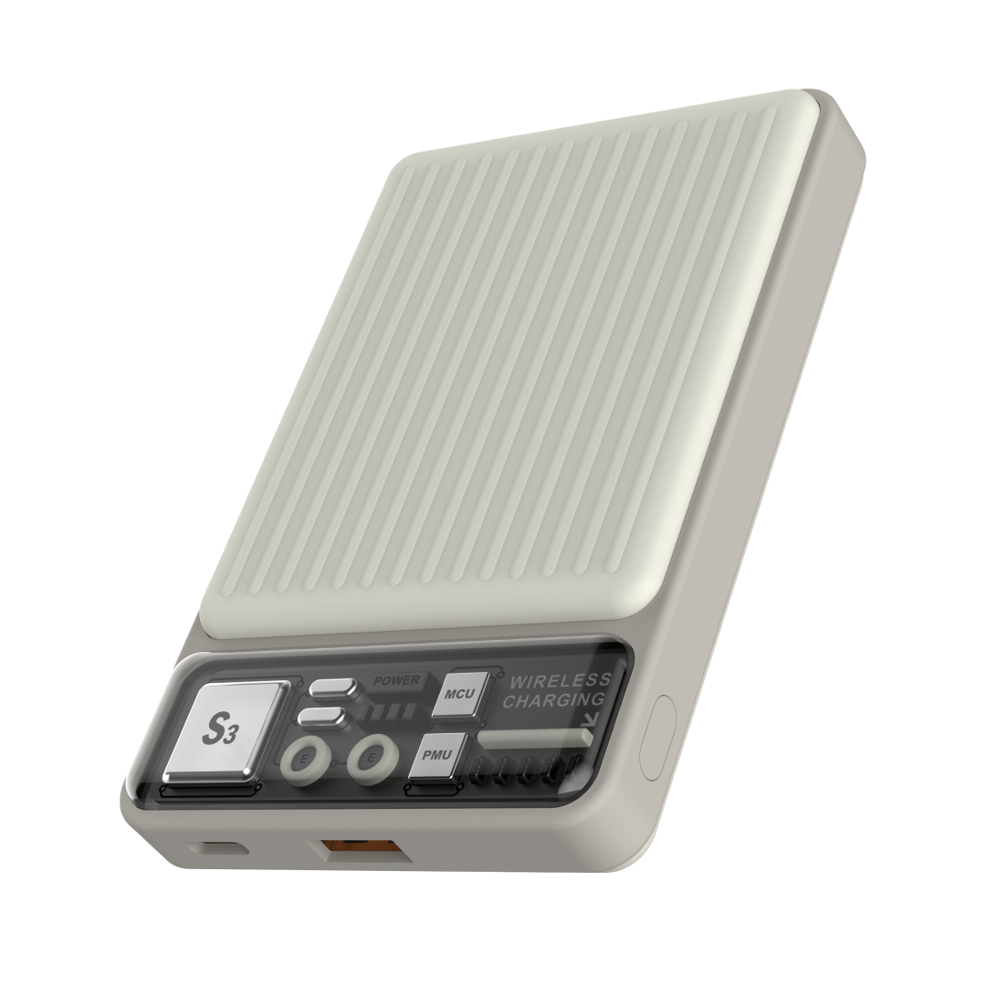 DEVIA Extreme Speed Series 22.5W Magnetic Wireless Power Bank (10000mAh) - ivory