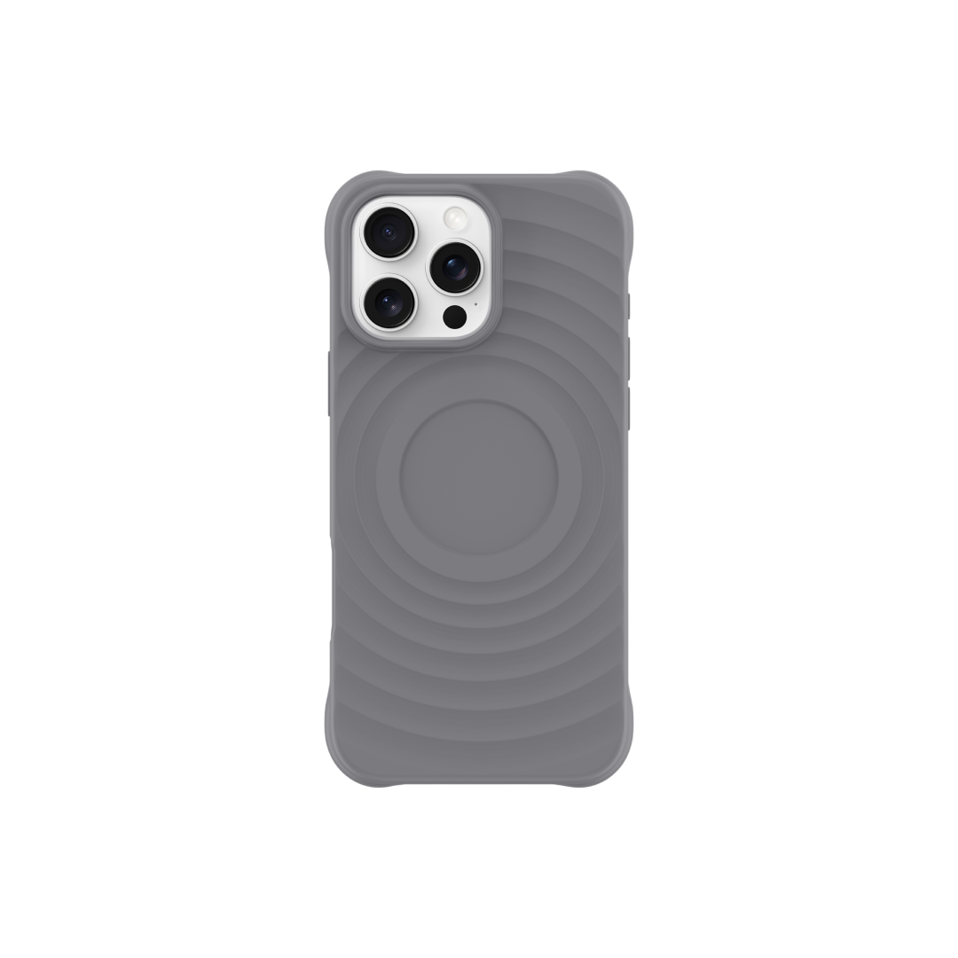 DEVIA Ripple Magnetic Shockproof Case (TPU) for iPhone16 Pro Max - gray