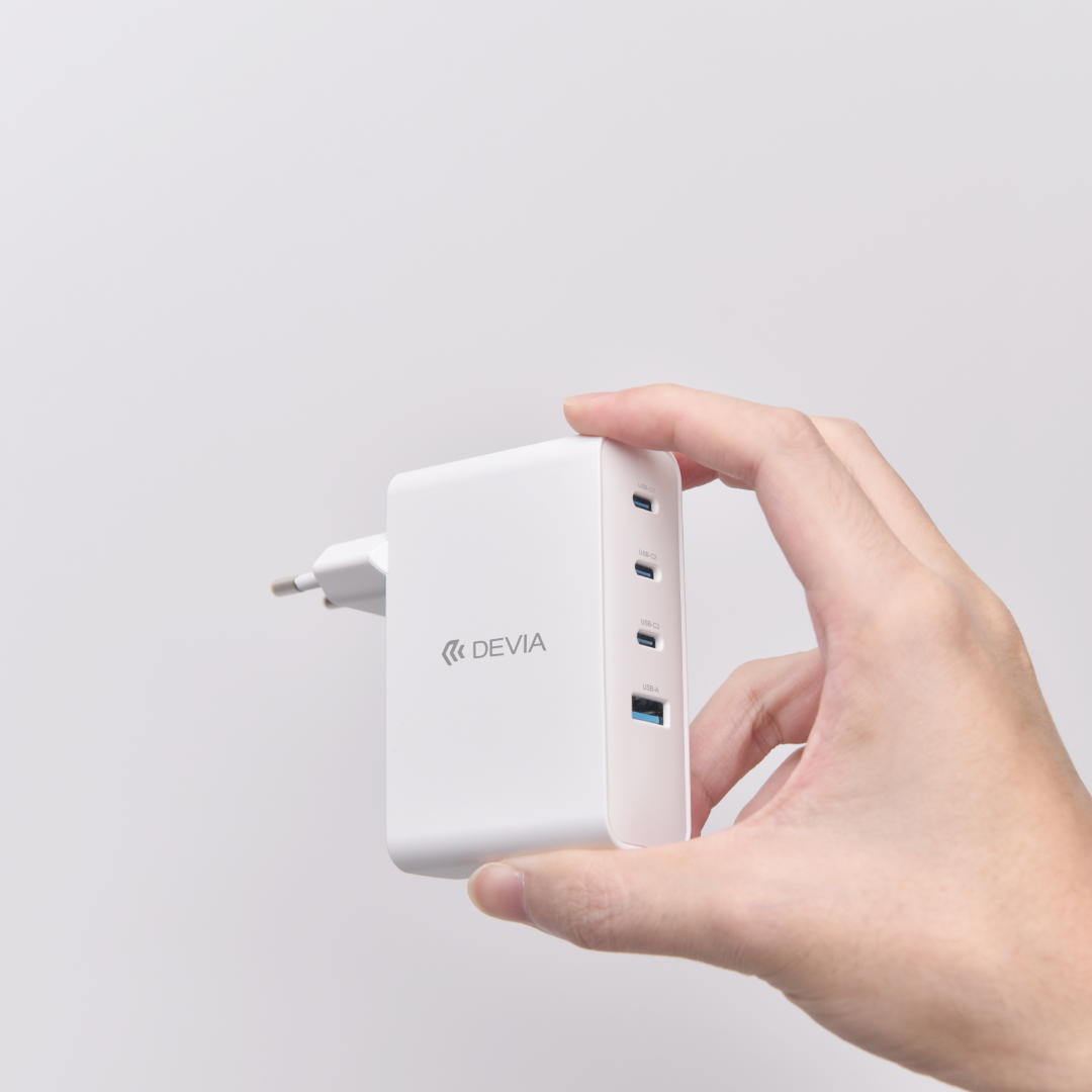 DEVIA Extreme Speed Series PD 100W 3C+A GaN Charger (EU) - وێنە 2