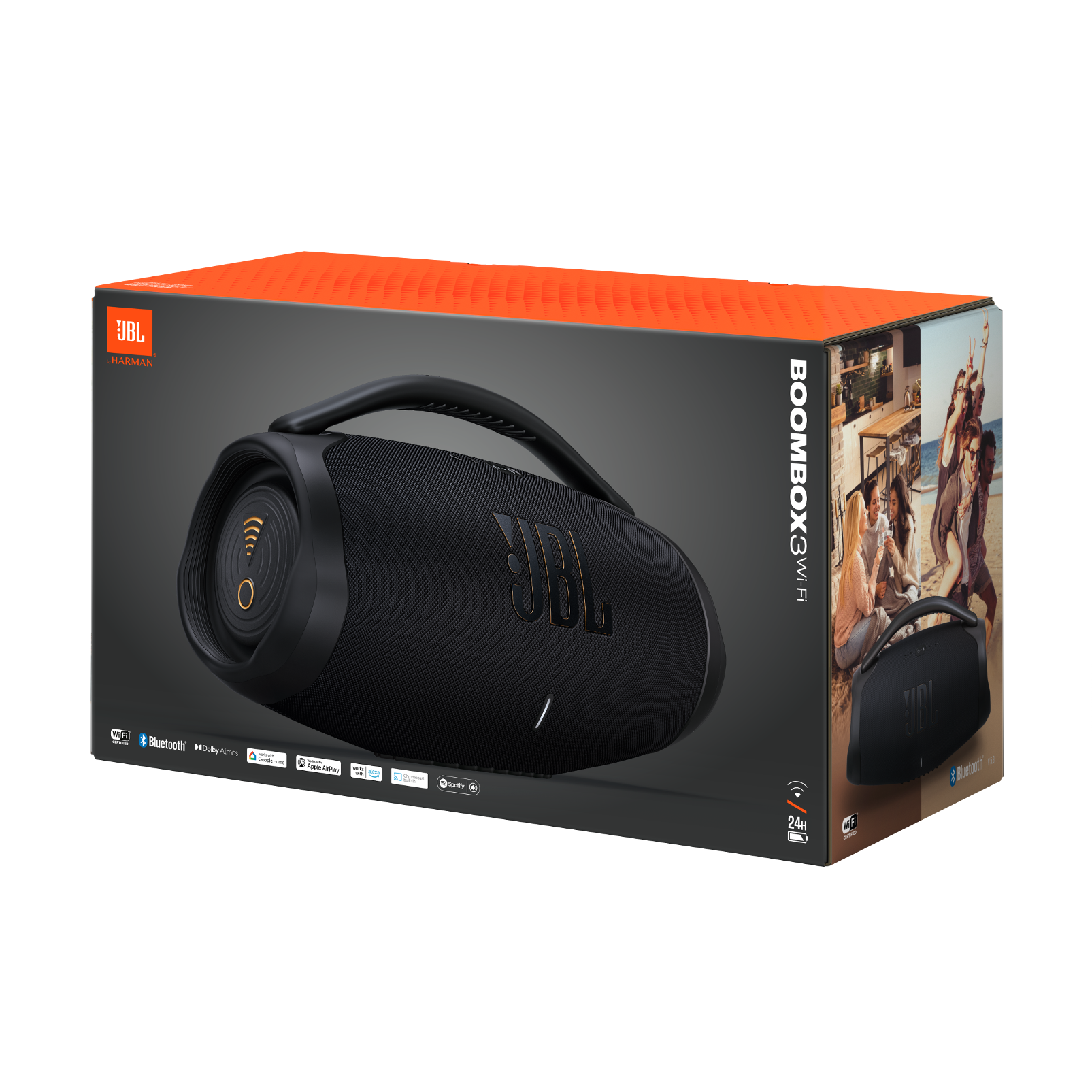 JBL Boombox 3 Portable Bluetooth Speaker with Wi-Fi - Black - Image 11