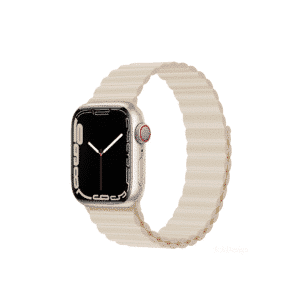 DEVIA iWatch 42|44|45|49mm Deluxe Series Sport3 Silicone Magnet Watch Band - starlight