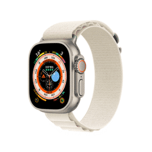 DEVIA iWatch 42|44|45|49mm Deluxe Series Sport5 Nylon Braided Adjustable Watch Loop - white starlight