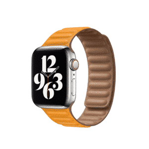 DEVIA iWatch 42|44|45|49mm Elegant Leather two-tone Watch Band - california poppy