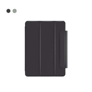 Comma Rider Series Double Sides Magnetic Case (Pencil Slot) - Black for (iPad Air 13 (2024)