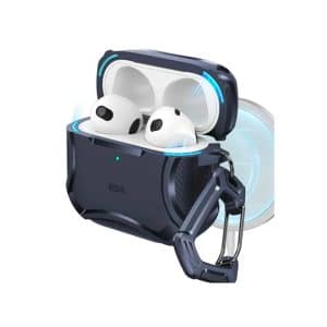 ESR Cyber Tough FlickLock (HaloLock), Compatible with AirPods 4, Black