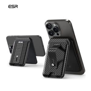 ESR HaloLock Geo Wallet Stand, Black Carbon Fiber