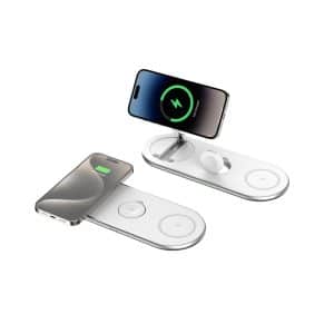 iCenter CX05 3 in 1 Magnetic Wireless Charger - White